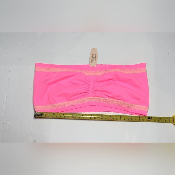 Victoria's Secret Bright Neon Pink Stretchy Bandeau L NWT - Picture 3 of 8